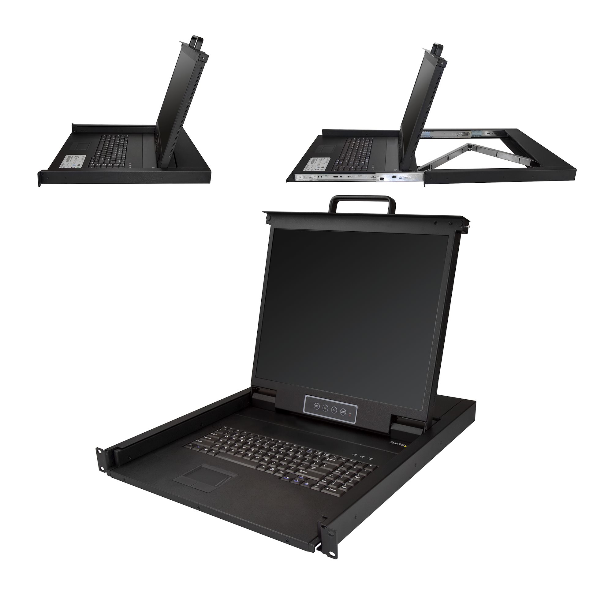 1U SINGLE PORT KVM CONSOLE FOR SERVER RACK - VGA KVM - 19IN