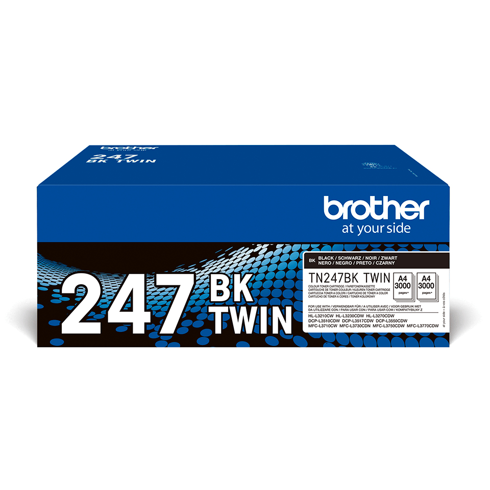 TN-247BKTWIN TONER F. DCPL3510/ /MFCL3710CW/30CDN/50CDW/70CDW