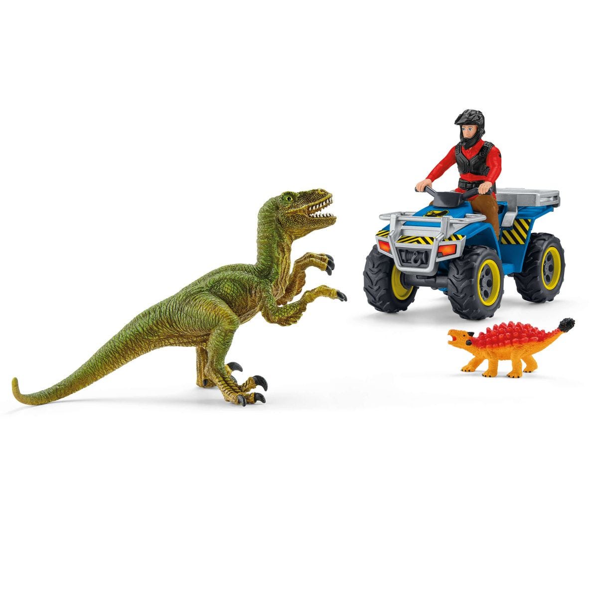 Dinosaurs Flucht auf Quad vor Velociraptor, Spielfigur