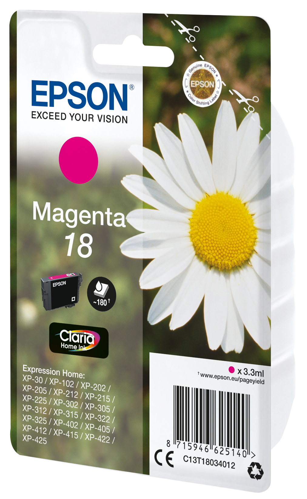 EPSON 18 / T1803 (Gänseblümchen) magenta Druckerpatrone