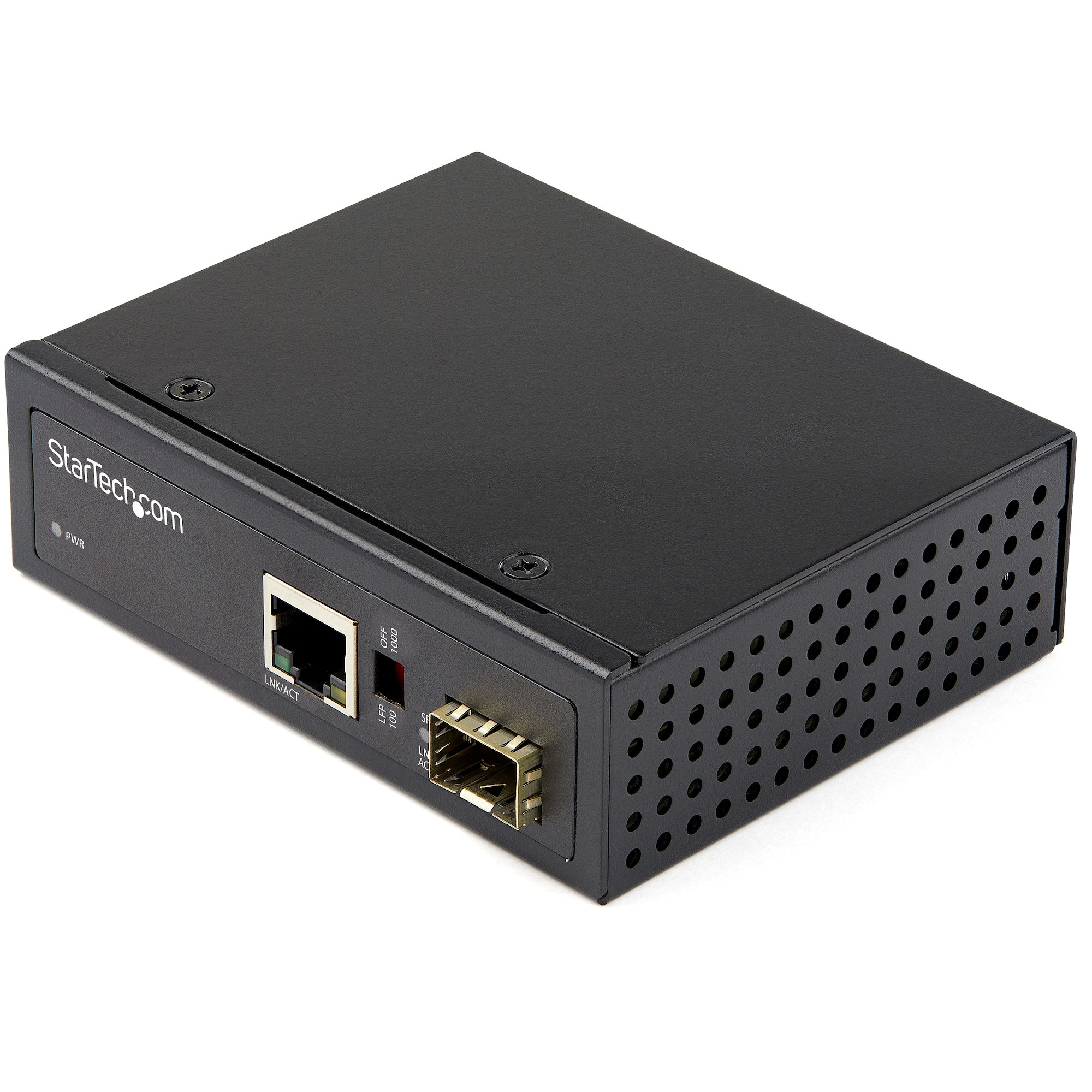 INDUSTRIAL FIBER TO ETHERNET CONVERTER 1GBPS SFP TO RJ45