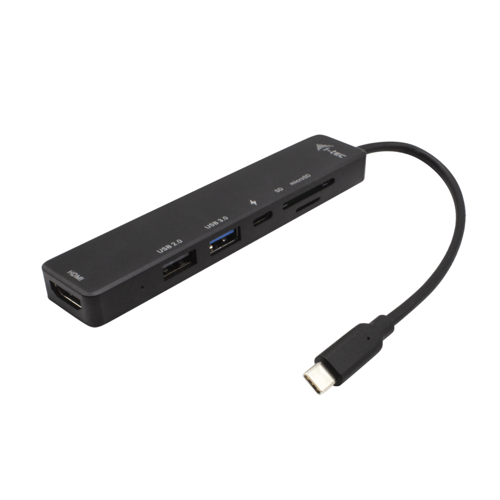 I-TEC USB-C Travel Easy Dock 1xHDMI 4K 1x USB-C 1xUSB 3.0 1xUSB 2.0 1xSD+1x microSD Kartenleser Power Delivery 60W 20cm USB-C Kabel