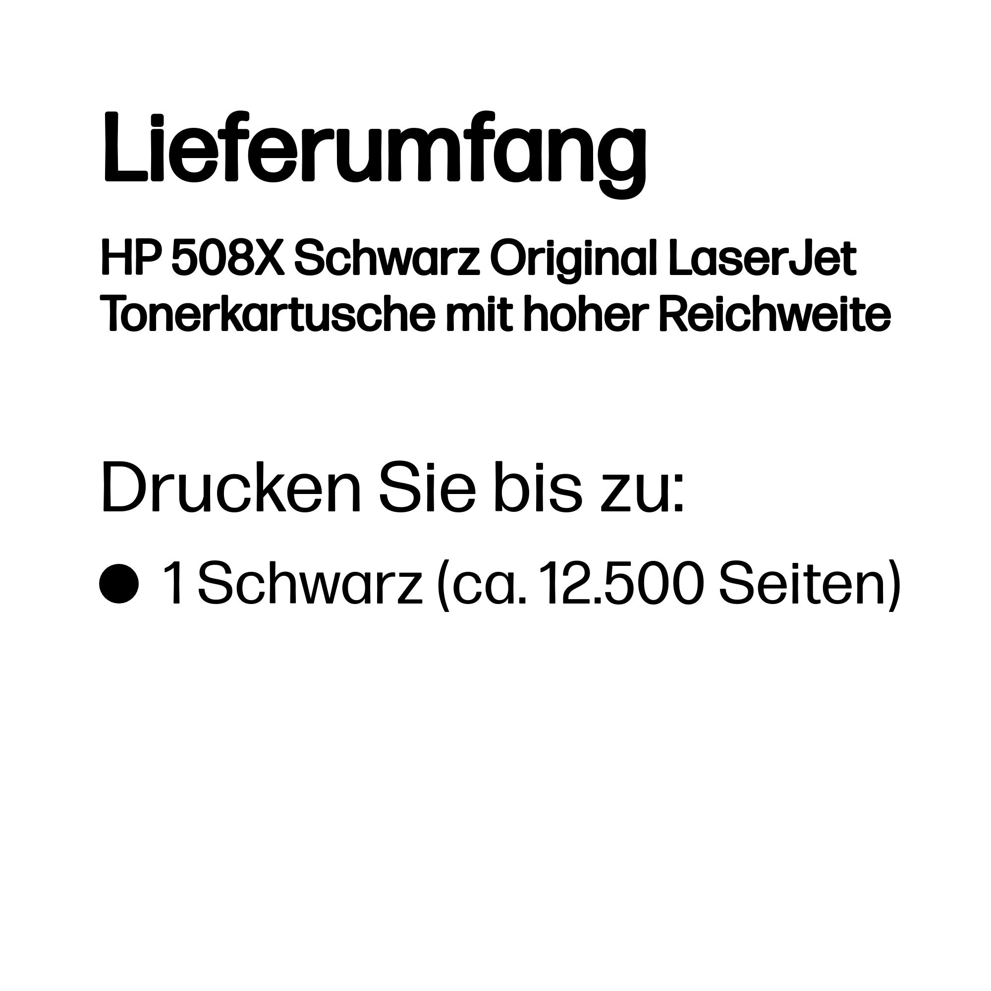 HP 508X (CF360X) schwarz Tonerkartusche