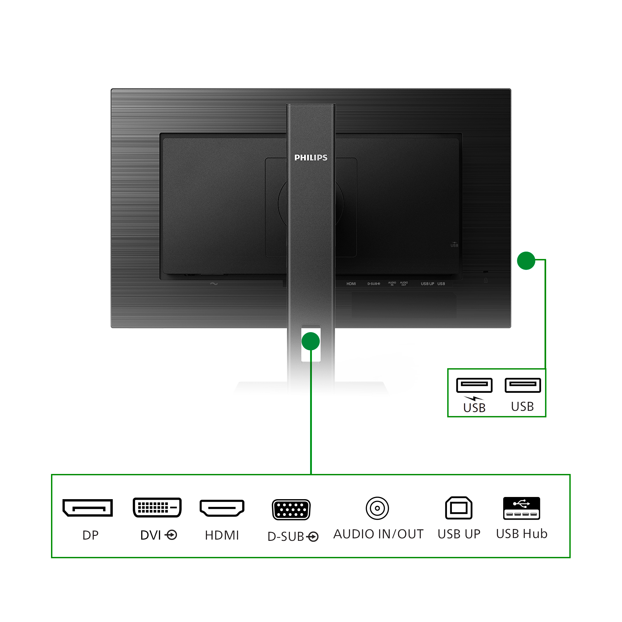 Philips 68,5cm (27,0) 272B1G 16:09 DVI+HDMI+DP+USB IPS