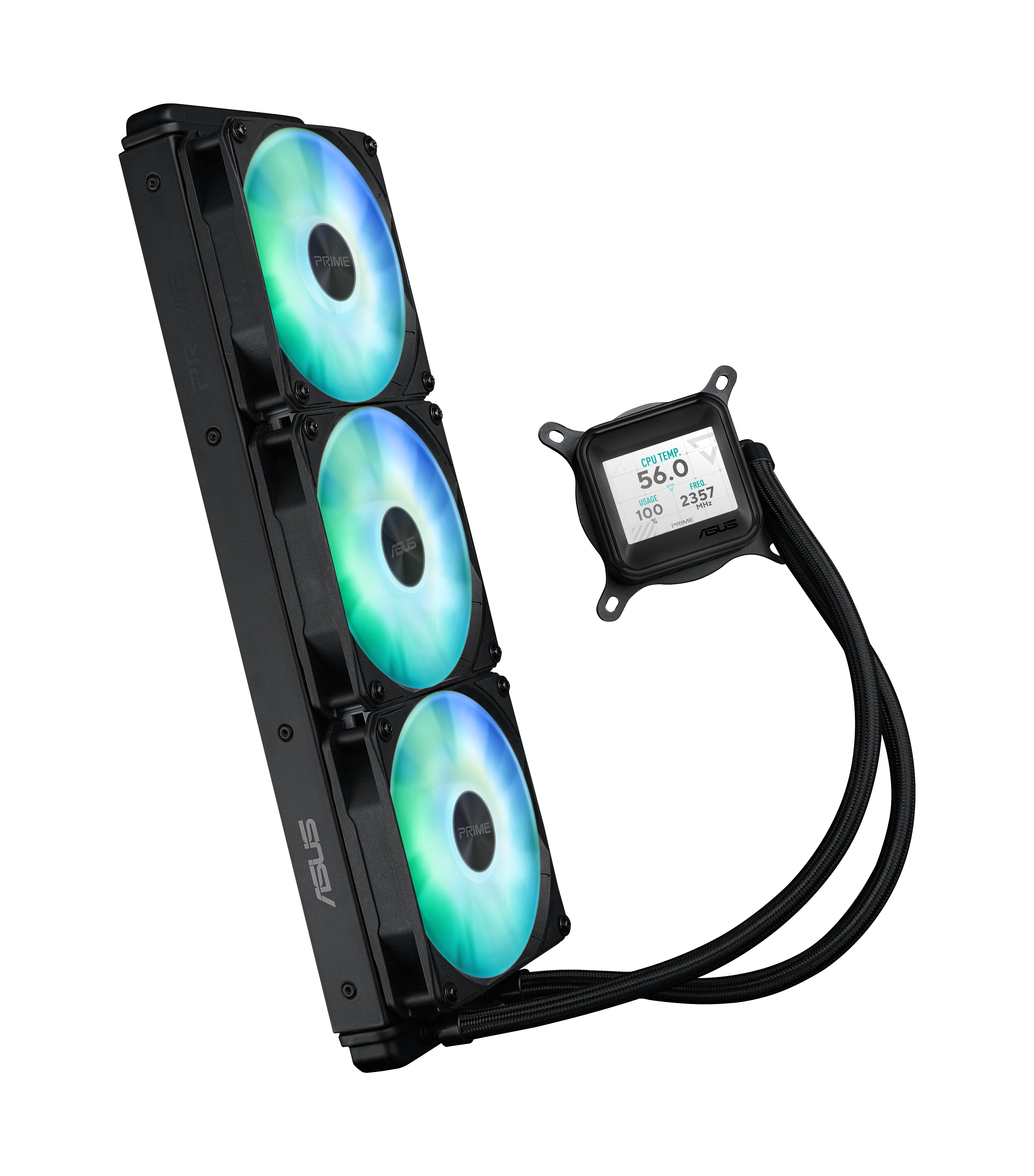 ASUS Prime LC ARGB LCD all-in-one CPU liquid cooler