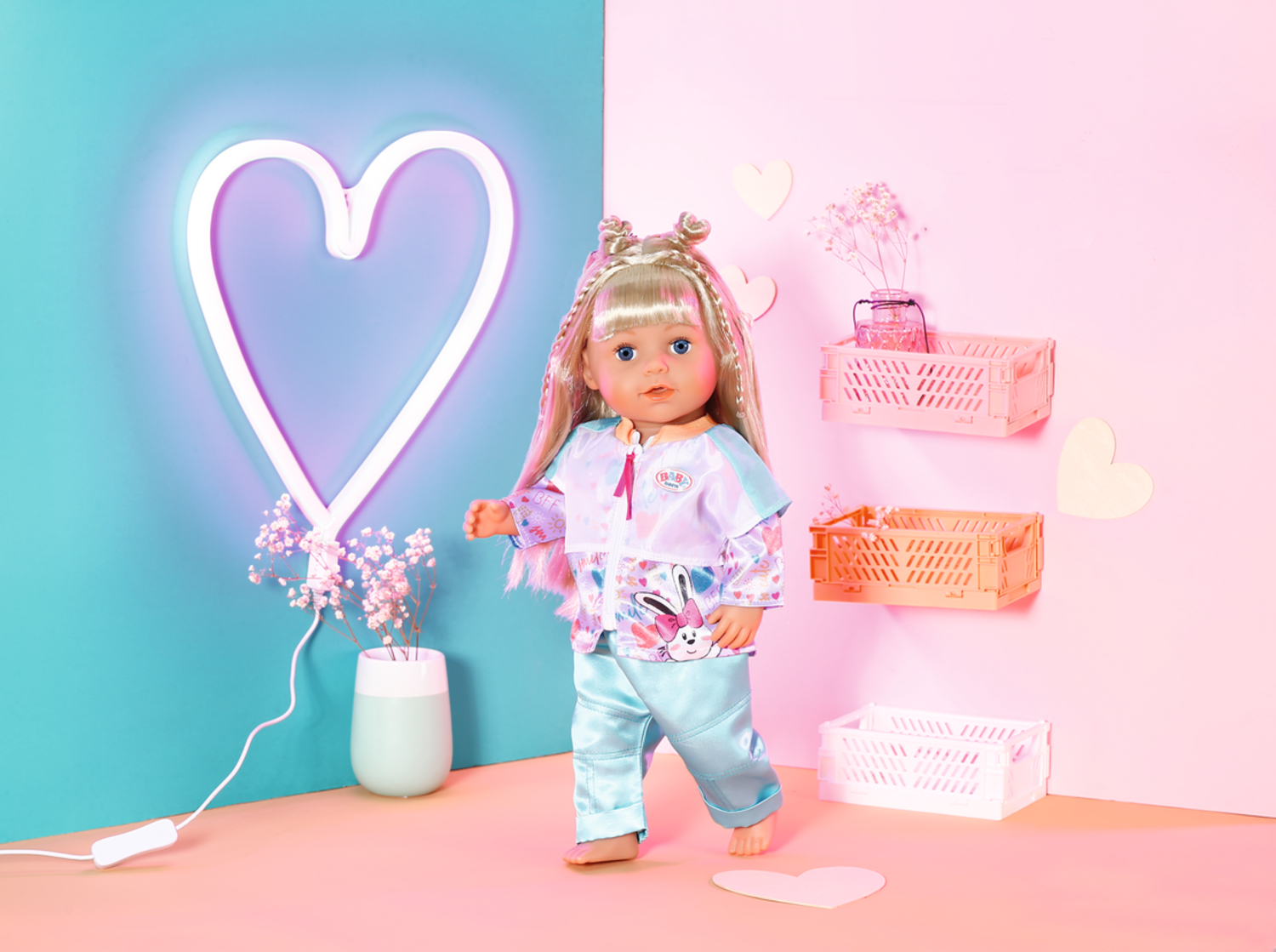 BABY born® Freizeitanzug Aqua 43cm, Puppenzubehör