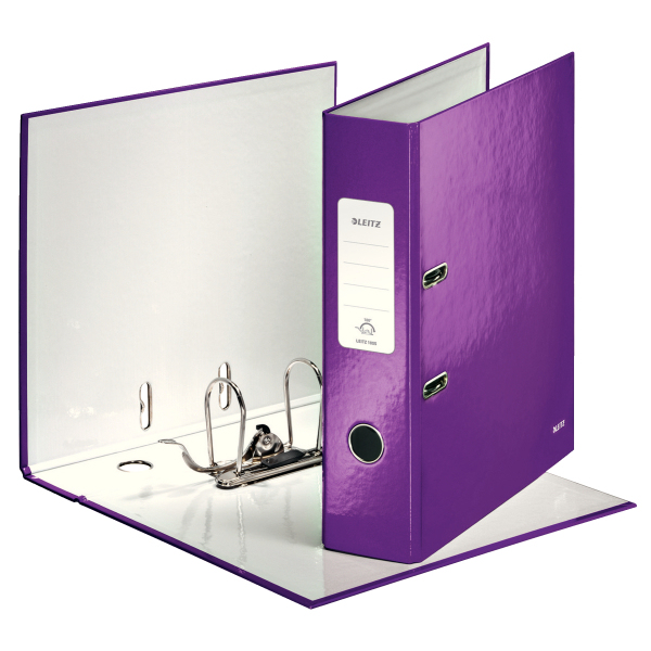 LEITZ Ordner lila Karton 8,0 cm DIN A4, 1 St.