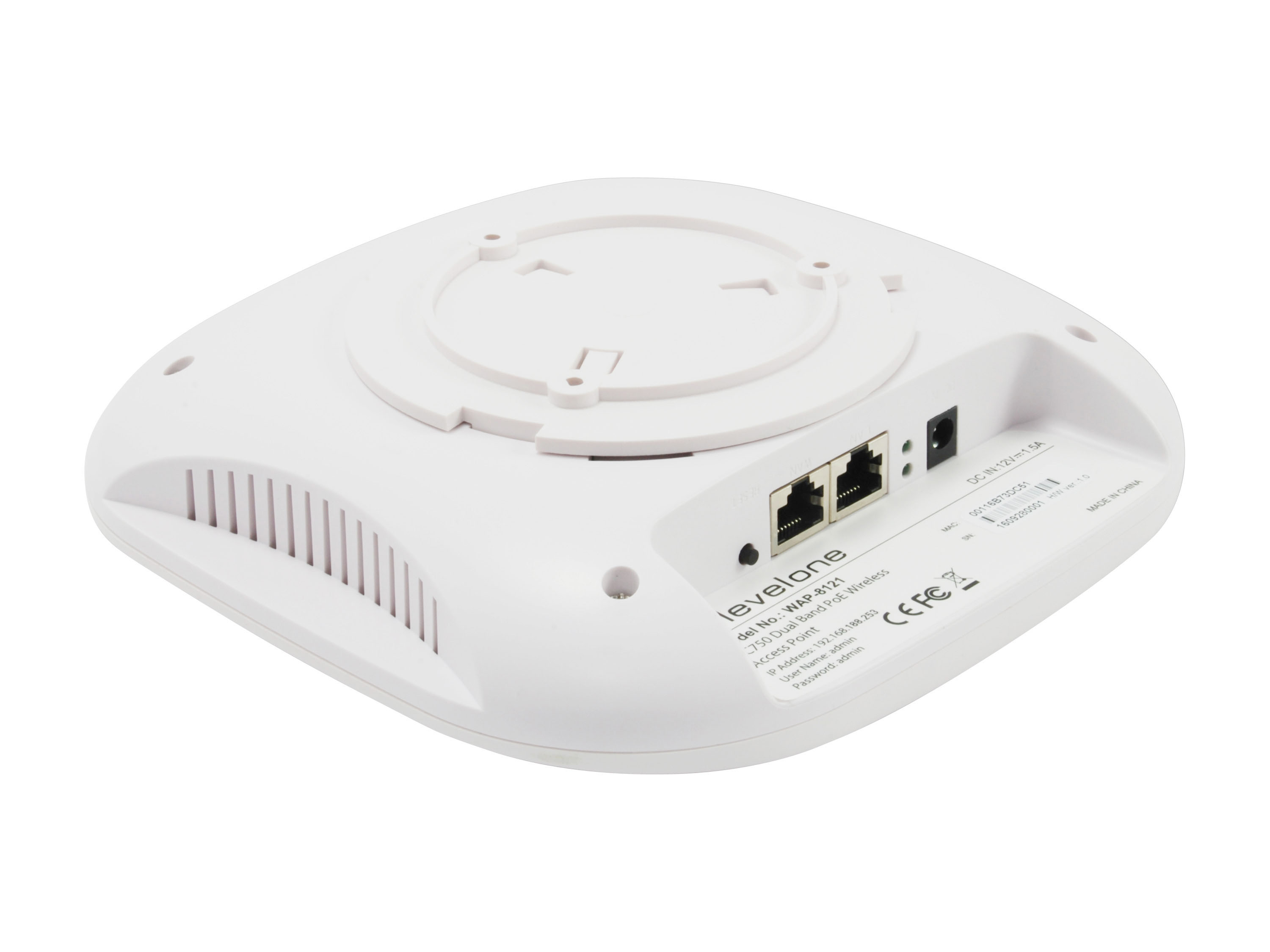LevelOne WLAN AP AC740 Dualband PoE/Decke/Manag.