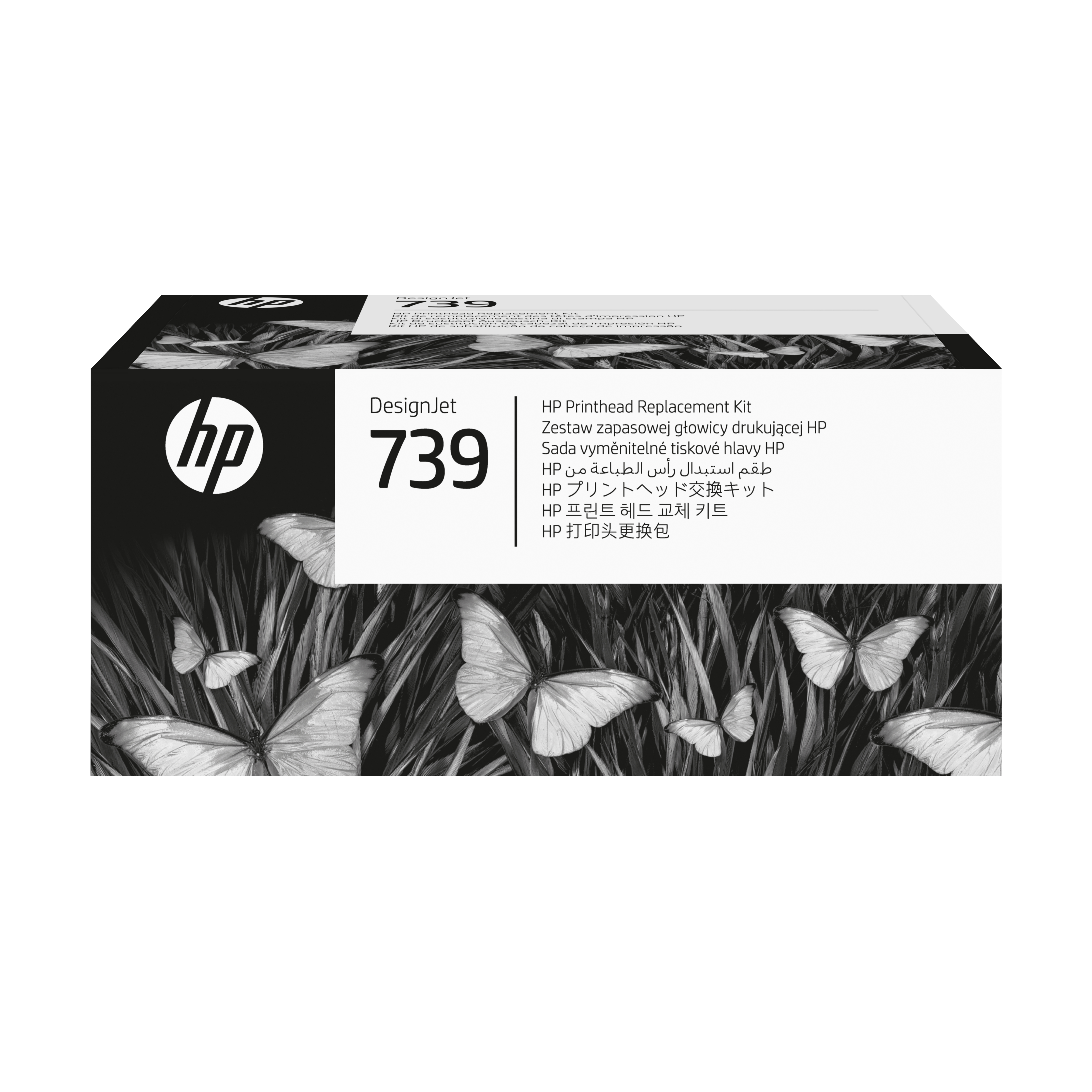 HP 739(498N0A) schwarz, cyan, magenta, gelb Druckkopf