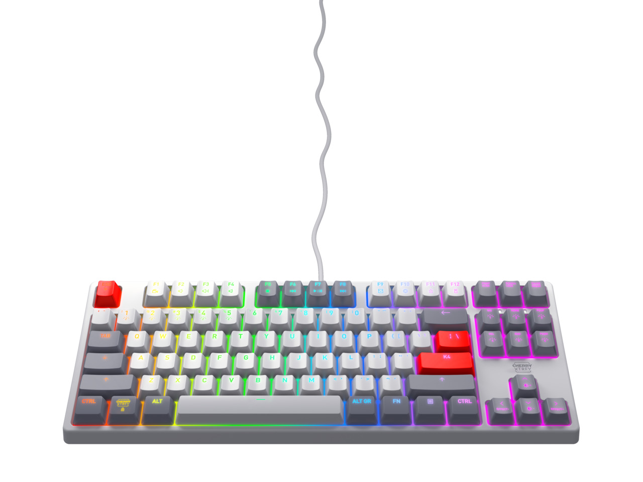 CHERRY XTRFY K4V2 TKL KB RETRO KB CORDED MECHANICAL MX RED