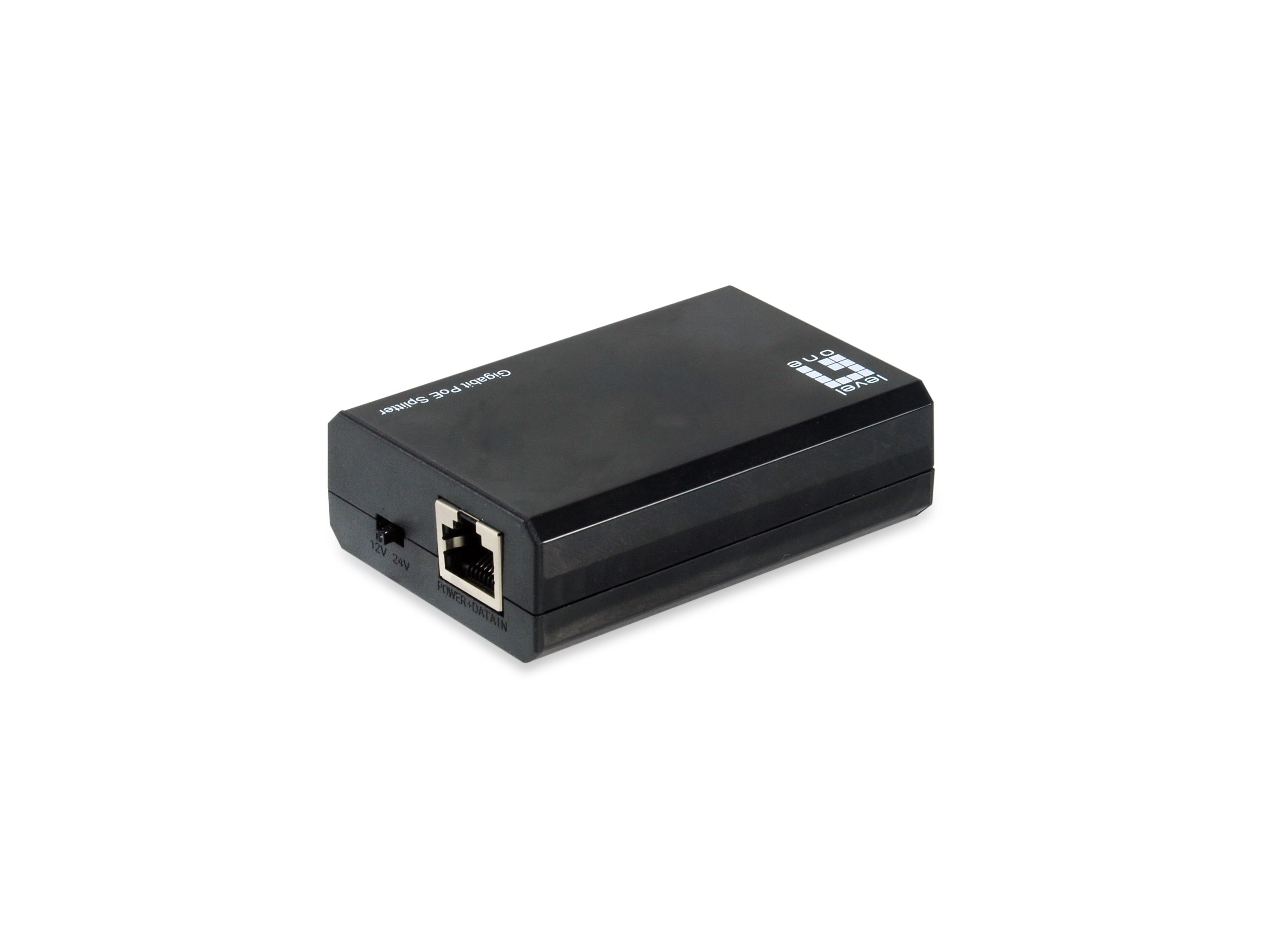 LevelOne PoE Gigabit Splitter RJ45 1Gbps 60W schwarz