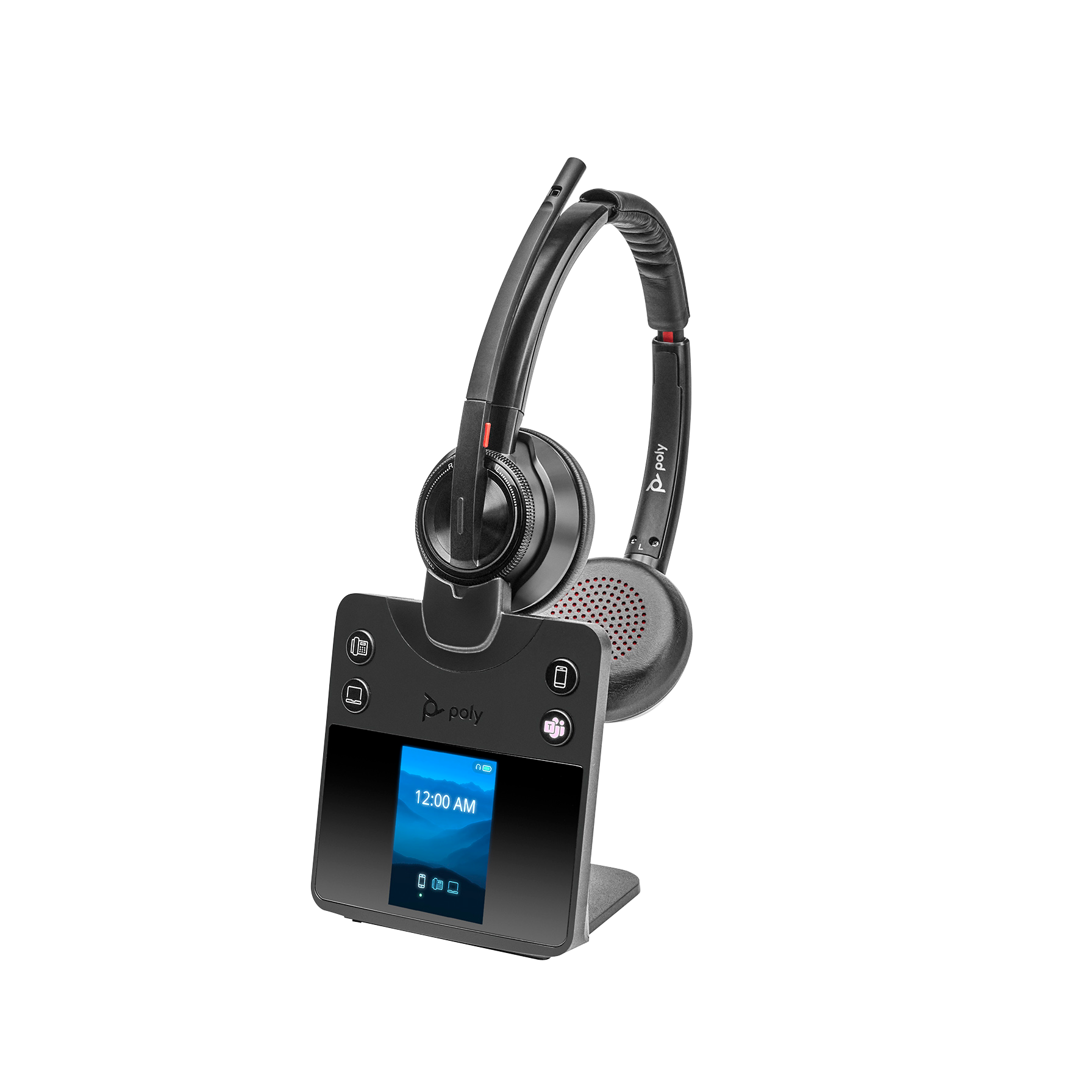 HP Poly Savi 8420 Office Stereo Microsoft Teams Certified DECT 1880-1900 MHz Headset-EURO