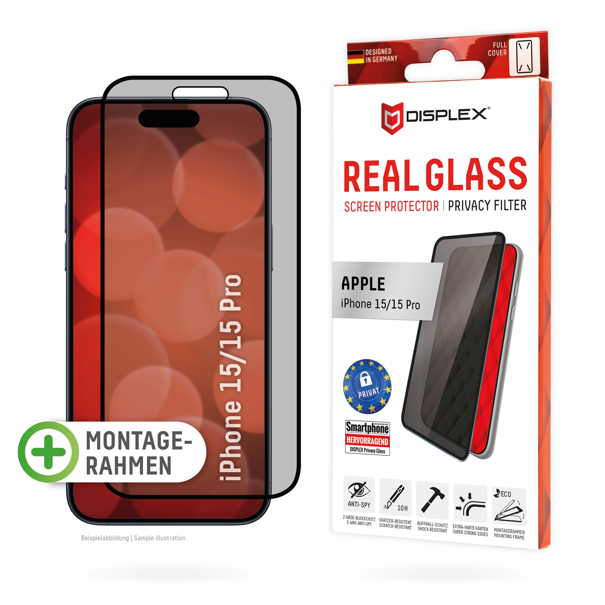 DISPLEX PRIVACY GLASS IPHONE 15/15 PRO
