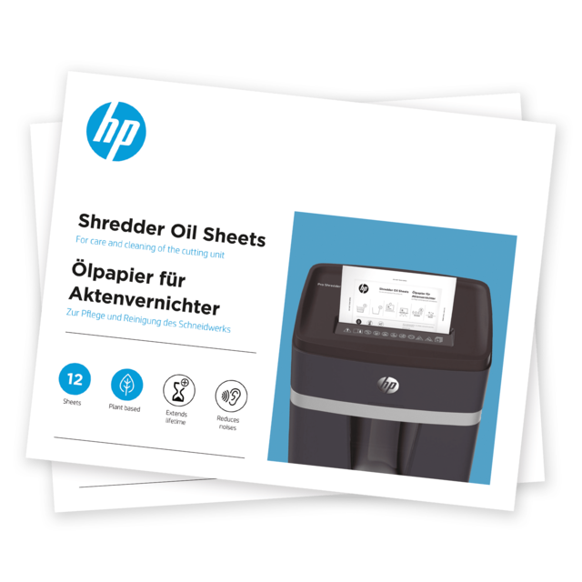HP Aktenvernichter Öl-Blätter