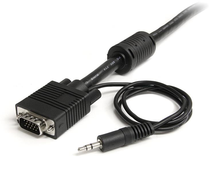MONITOR VGA CABLE WITH AUDIO .