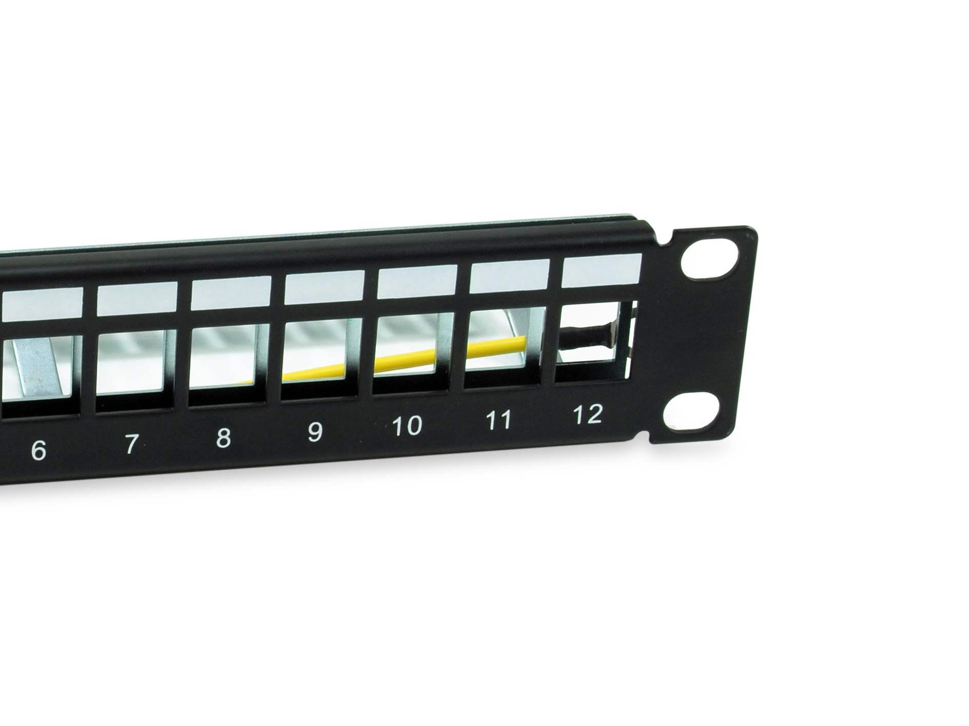 Equip 10 Patchpanel 12xKeystones FTP 1U RAL9005