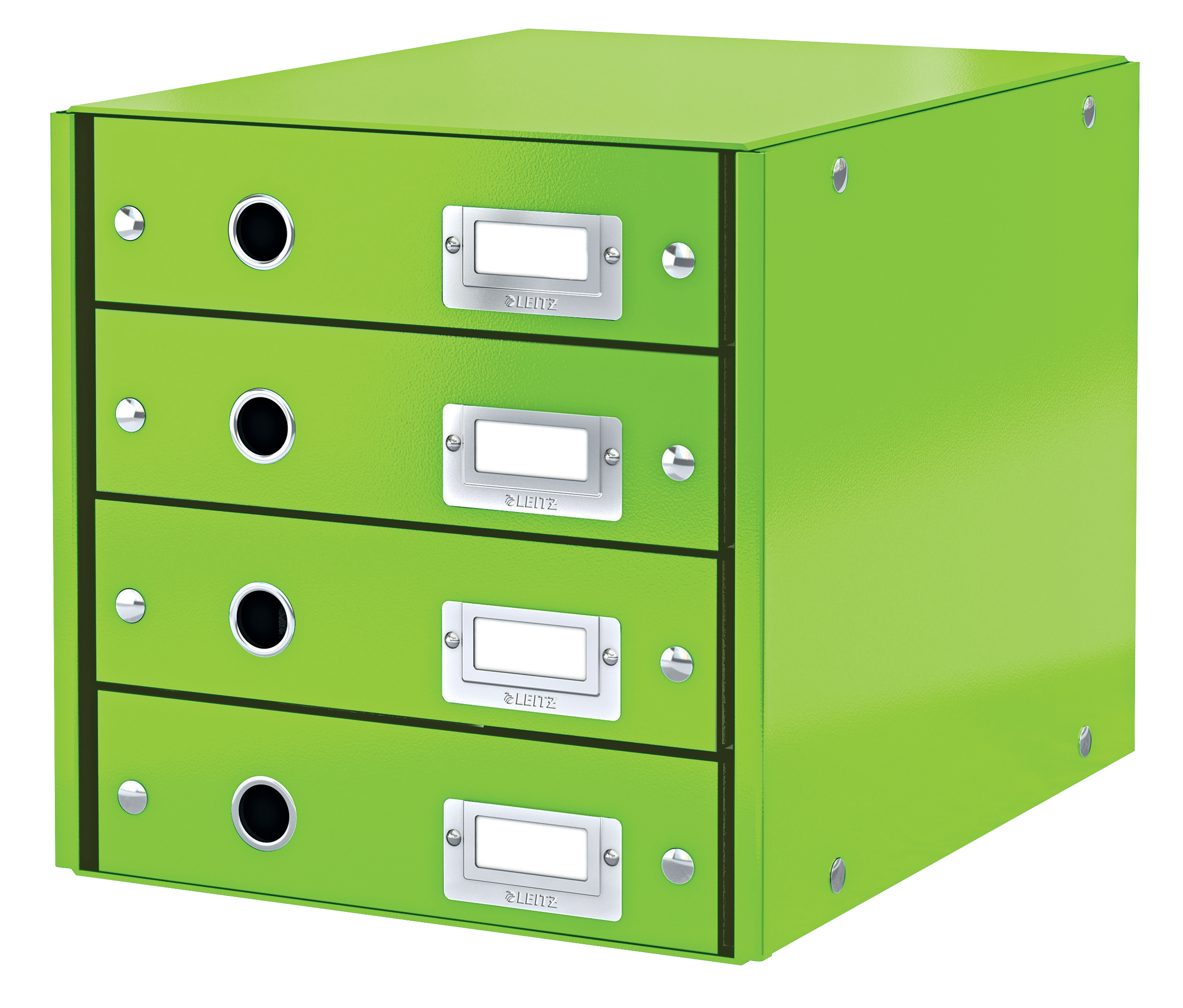 LEITZ Schubladenbox Click & Store grün 60490054, DIN A4 mit 4 Schubladen, 1 St.
