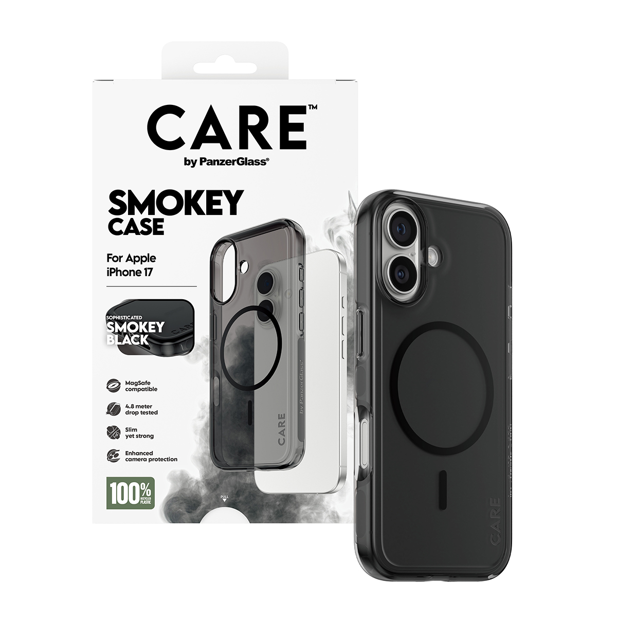 CARE BY FLAGSHIP CASE URBAN EXP SMOKEY W. BLACK MAGSAFE IPHONE 1