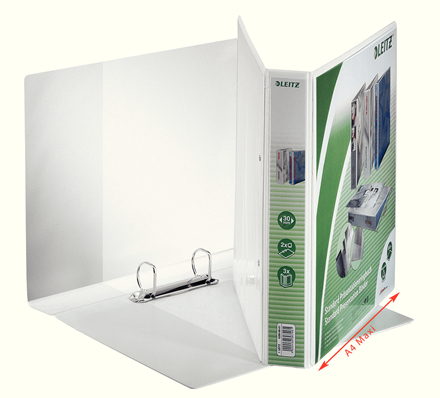 LEITZ Präsentationsringbücher 2-Ringe weiß 5,0 cm DIN A4, 6 St.