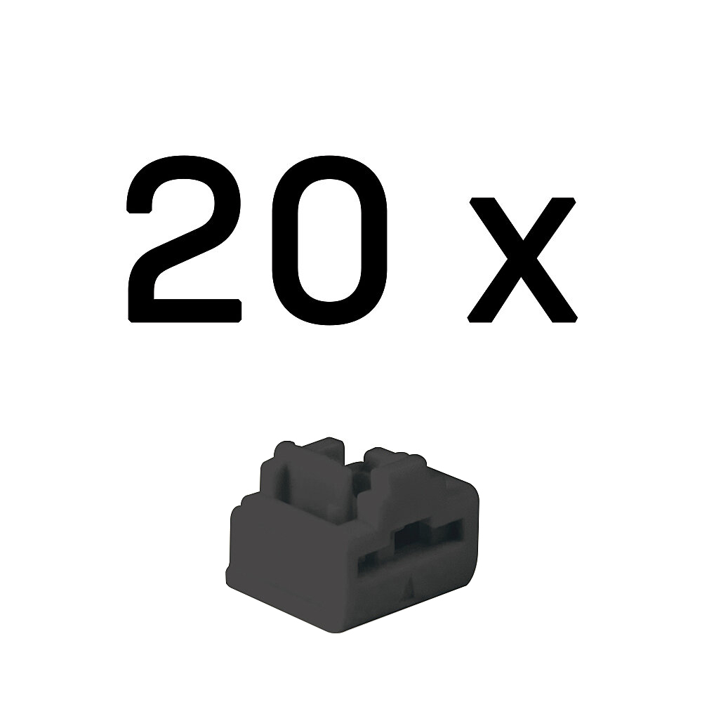 LINDY RJ45 Port Schlösse SCHWARZ 20 Stuck