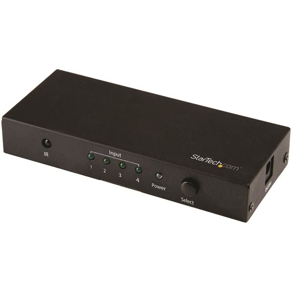 StarTech.com 4 Port HDMI Automatic Switch 4K 60Hz Schwarz