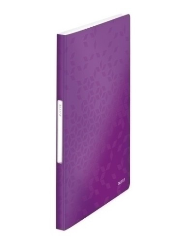LEITZ WOW Sichtbuch DIN A4, 40 Hüllen violett-metallic, 1 St.