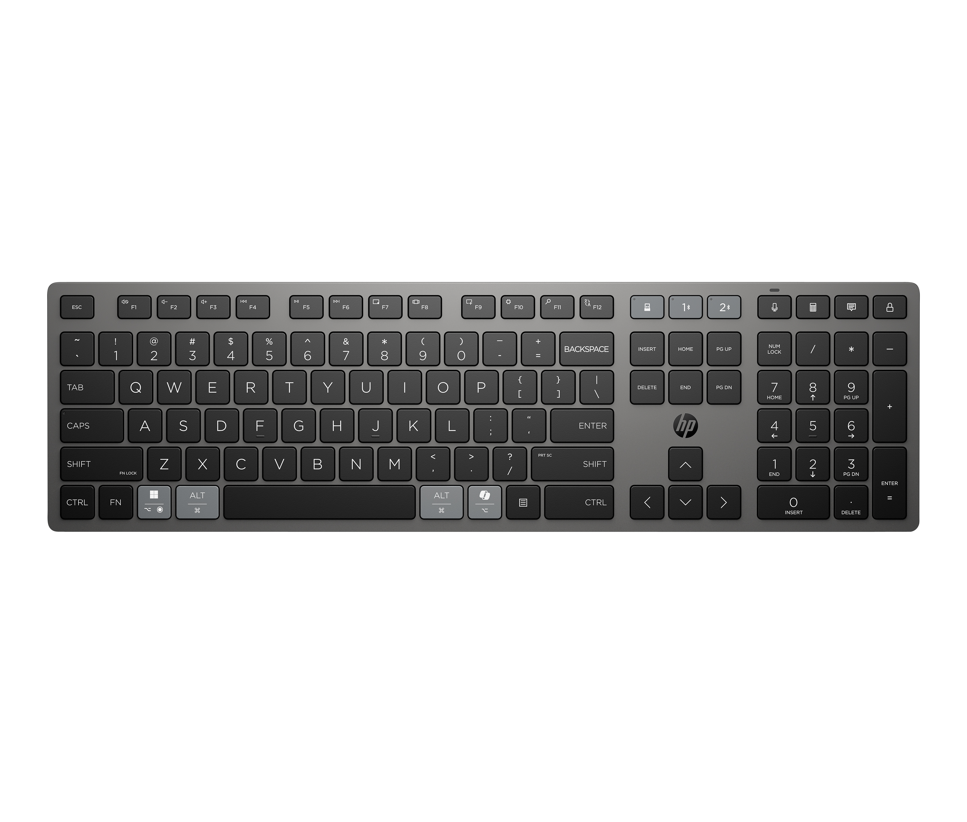 HP 725 Multi-Device Rechargeable Wireless Keyboard Tastatur kabellos(DE)