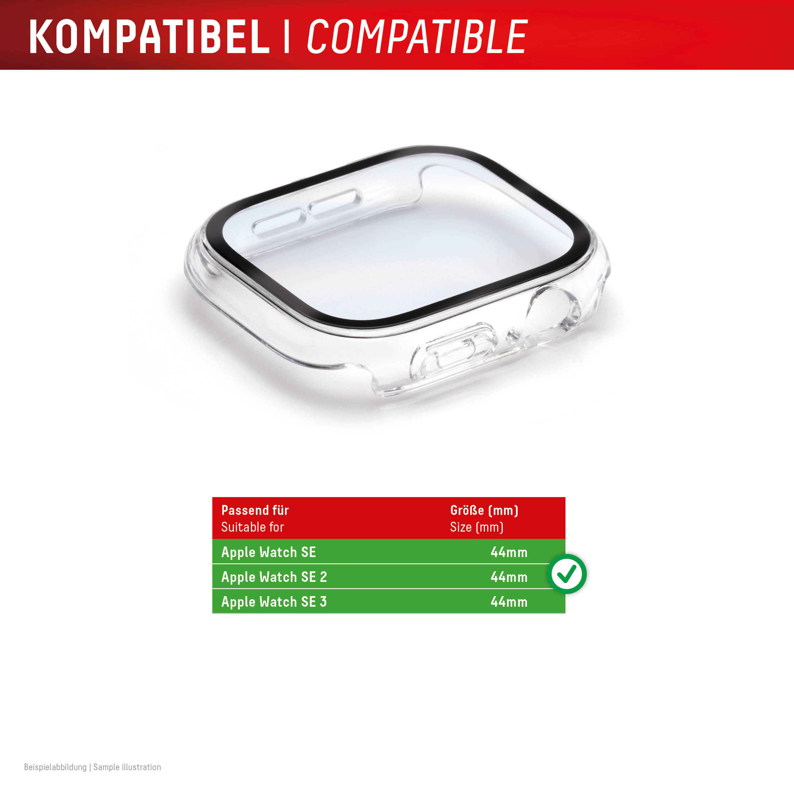 DISPLEX FULL BODY APPLE WATCH SE(2) 44MM TRANSP.