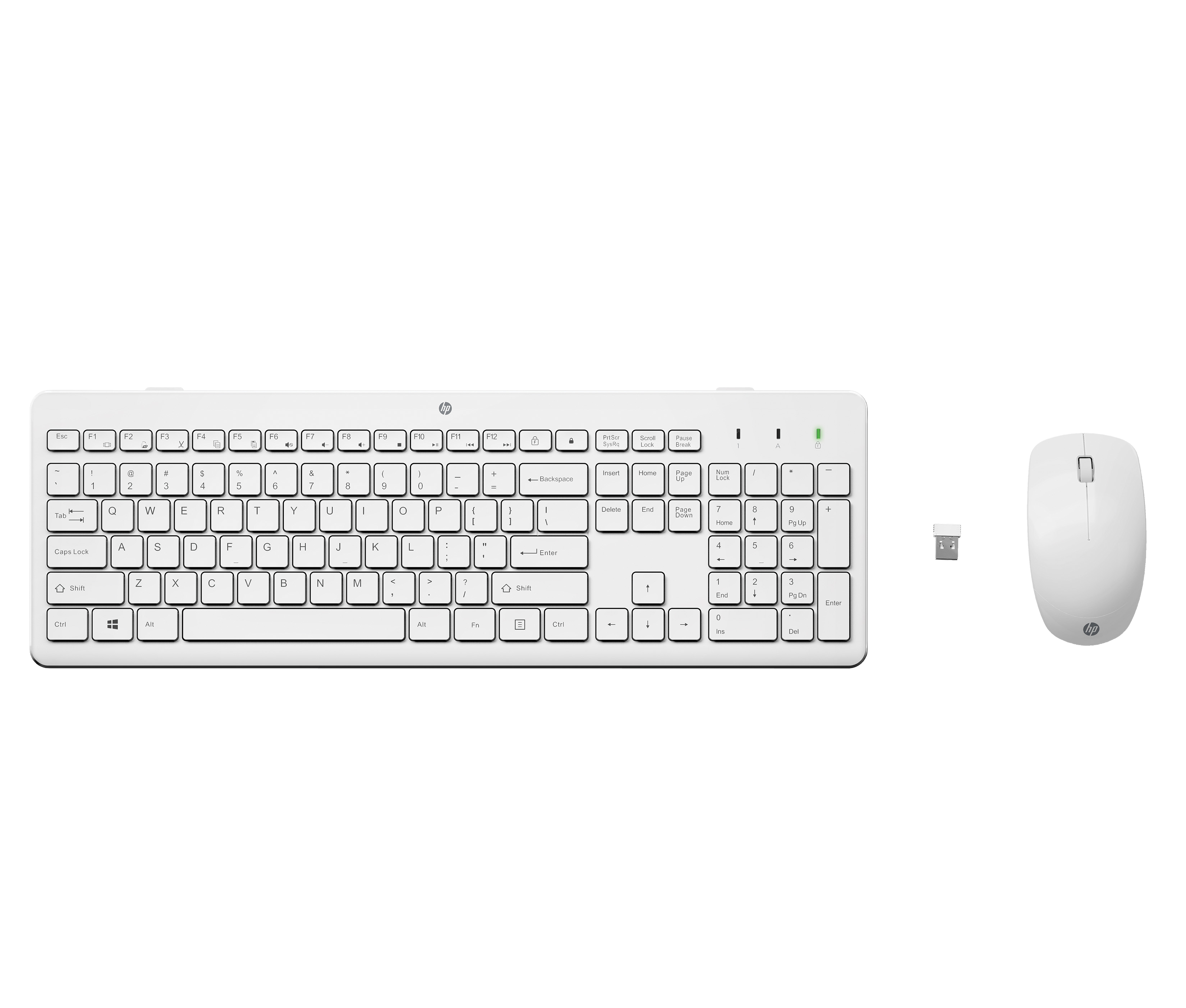 HP 230 Wireless Mouse and Keyboard Combo White (P)