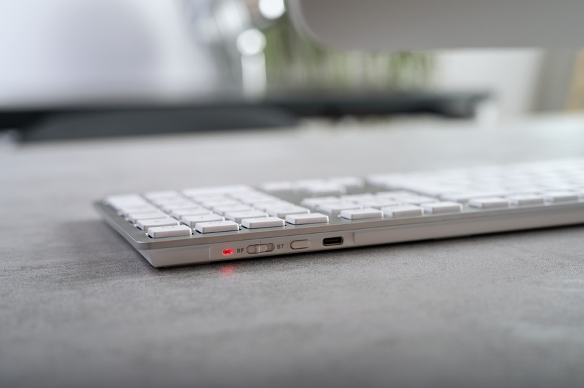 CHERRY KW9100 SLIM FOR MAC Wireless Tastatur DE weiß/silber