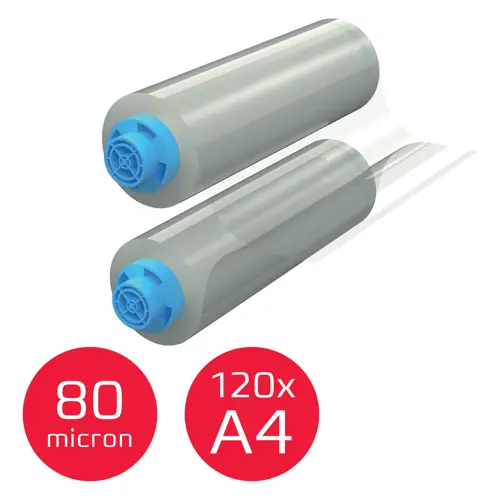 GBC Laminierfolienrolle Velocity glänzend für diverse Formate bis A4 80 micron, 1 St.