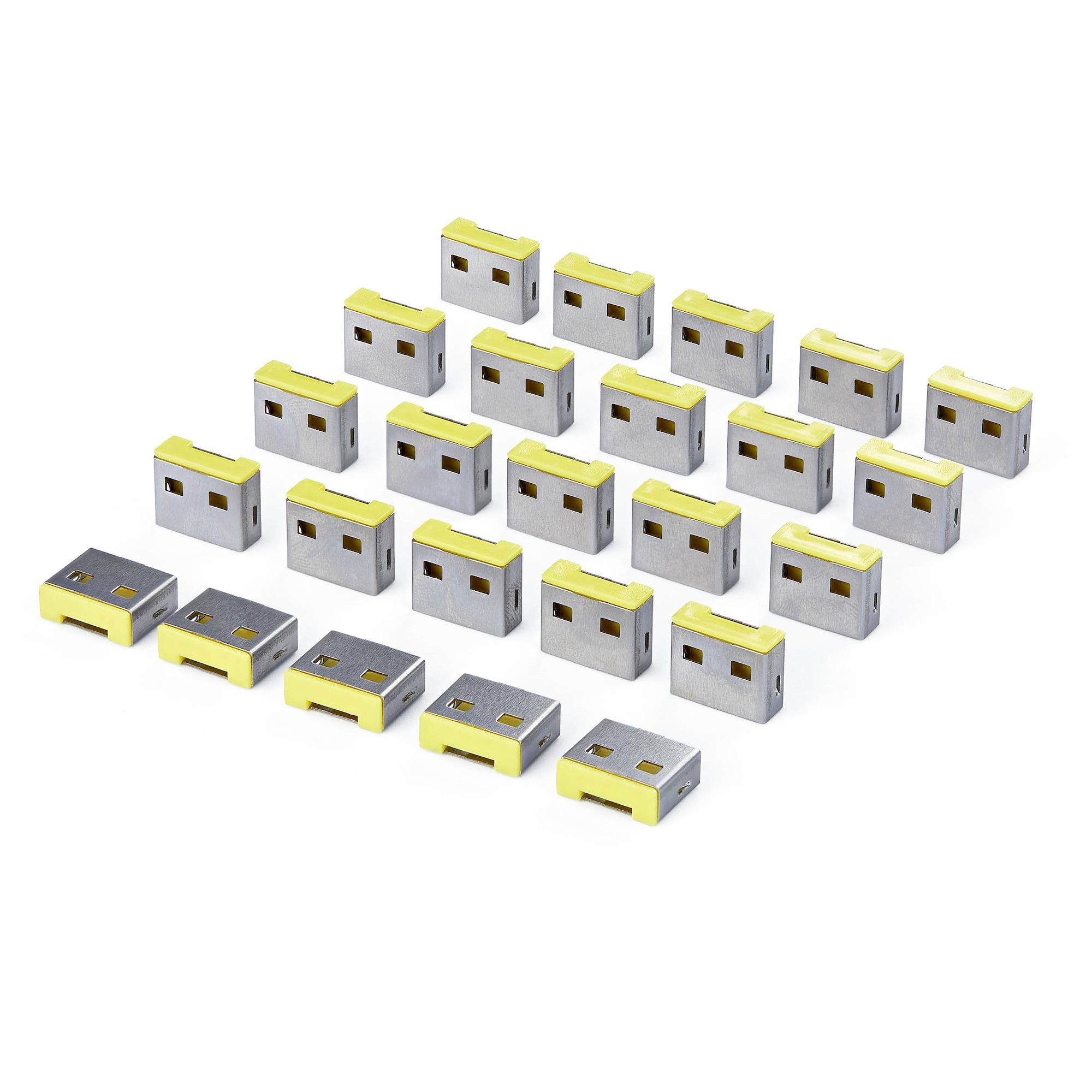 STARTECH.COM USB-A Port Blocker Replacement Plugs 25-Pack Spare Latching Inserts for USB-A-PORT-BLOCKER Snap-In Reusable USB-A