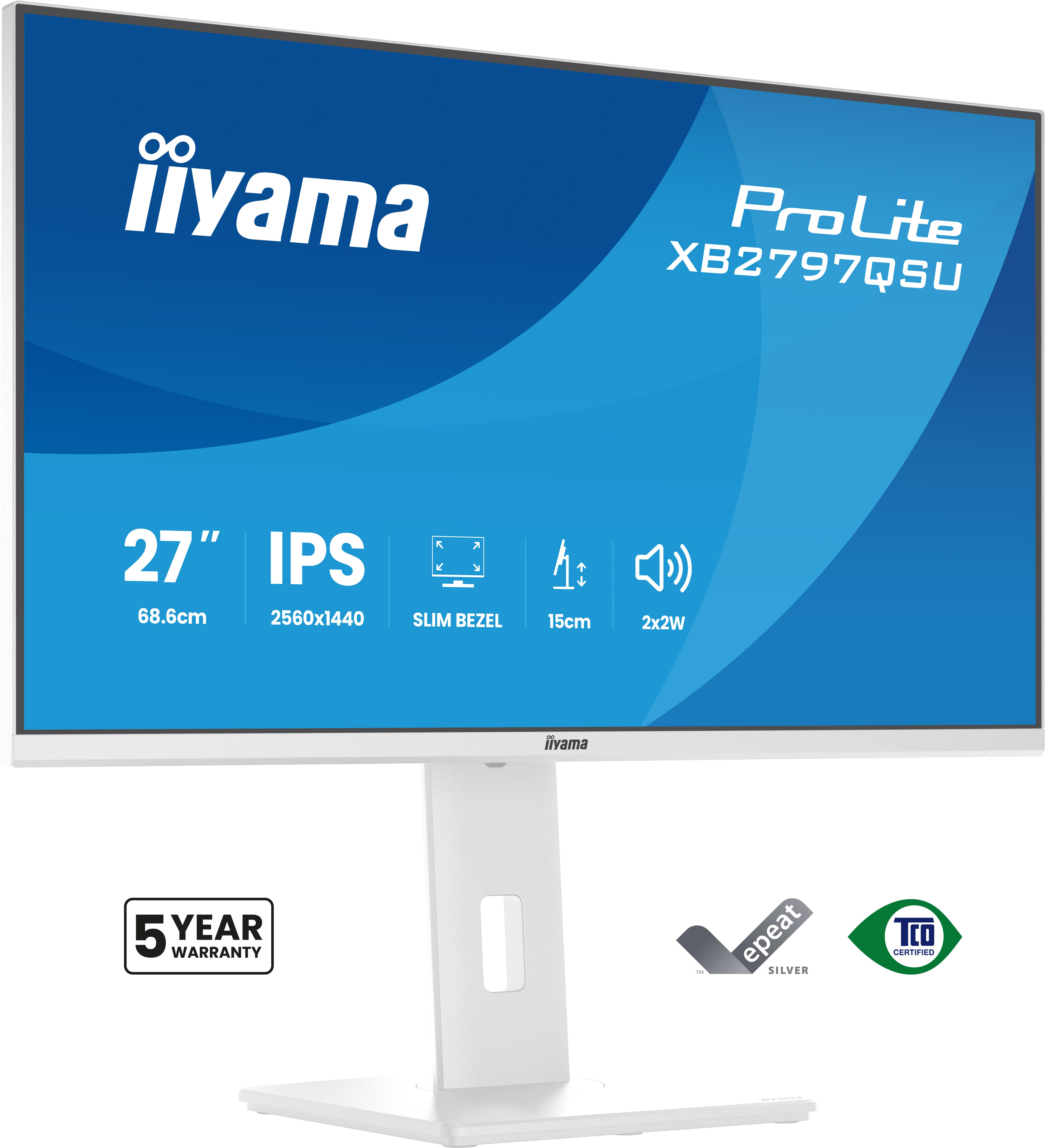 IIYAMA 68.6cm (27) XB2797QSU-W1 16:9 2xHDMI+DP+2xUSB-C