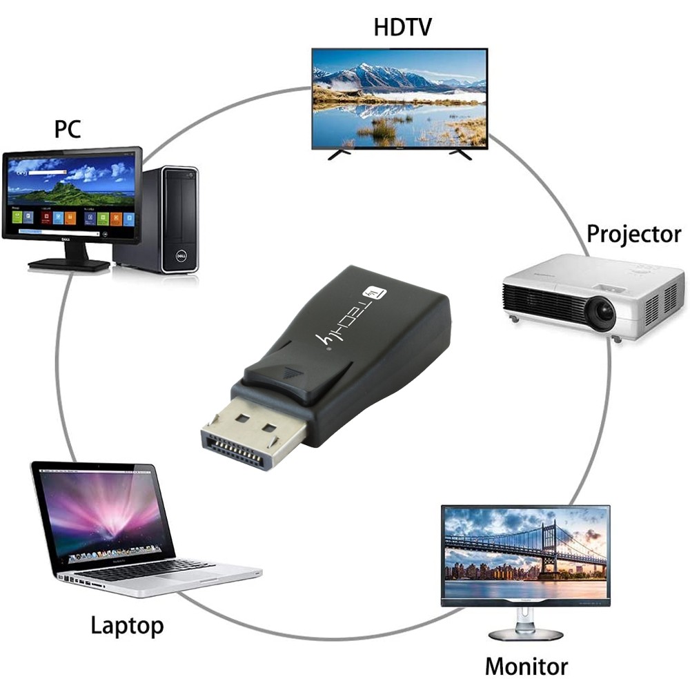 Techly Display Port auf VGA adapter