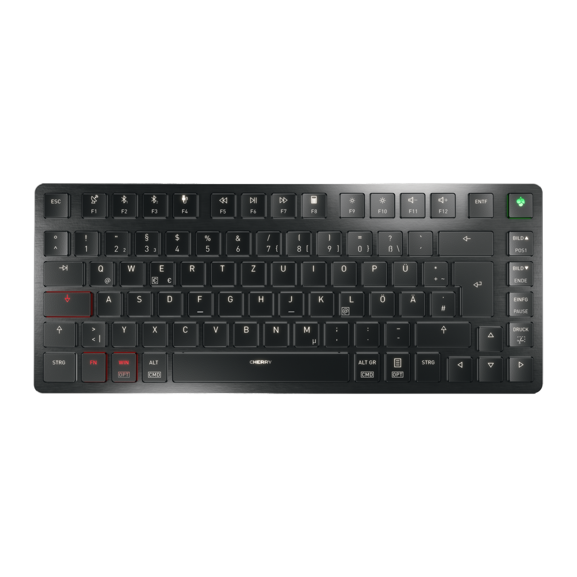 CHERRY KW X ULP 2.0 Mini Wireless Tastatur DE TKL 75% sw