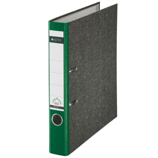 LEITZ 1050 Ordner grün marmoriert Karton 5,2 cm DIN A4, 1 St.