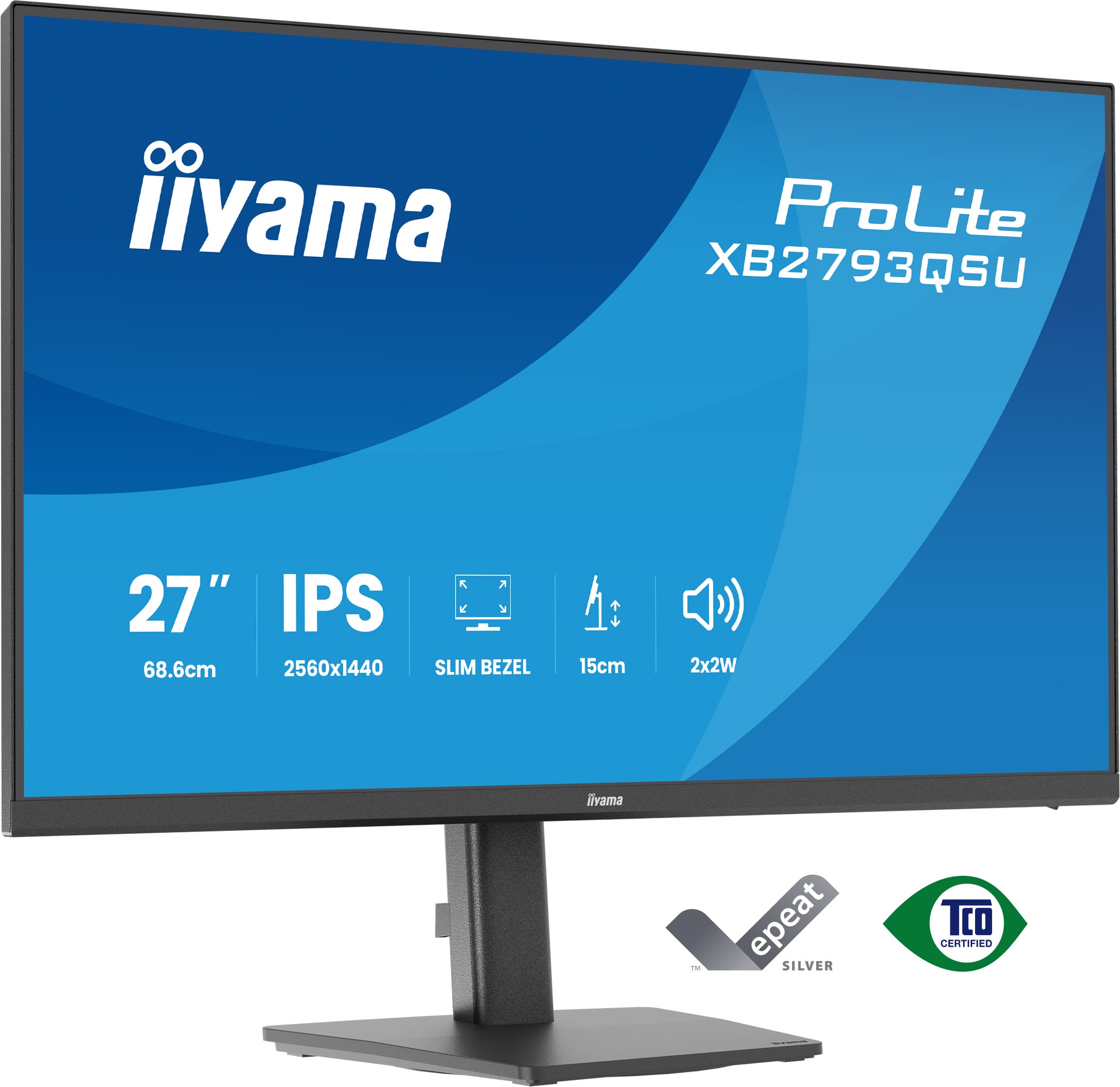 IIYAMA 68.6cm (27) XB2793QSU-B1 16:9 HDMI+DP+2xUSB IPS