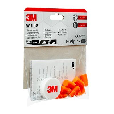 3M Ohrstöpsel 37 dB Schaumstoff, 4 Paar