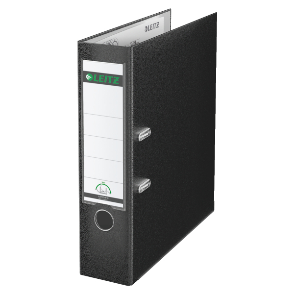 LEITZ 1010 Ordner schwarz Kunststoff 8,0 cm DIN A4, 1 St.
