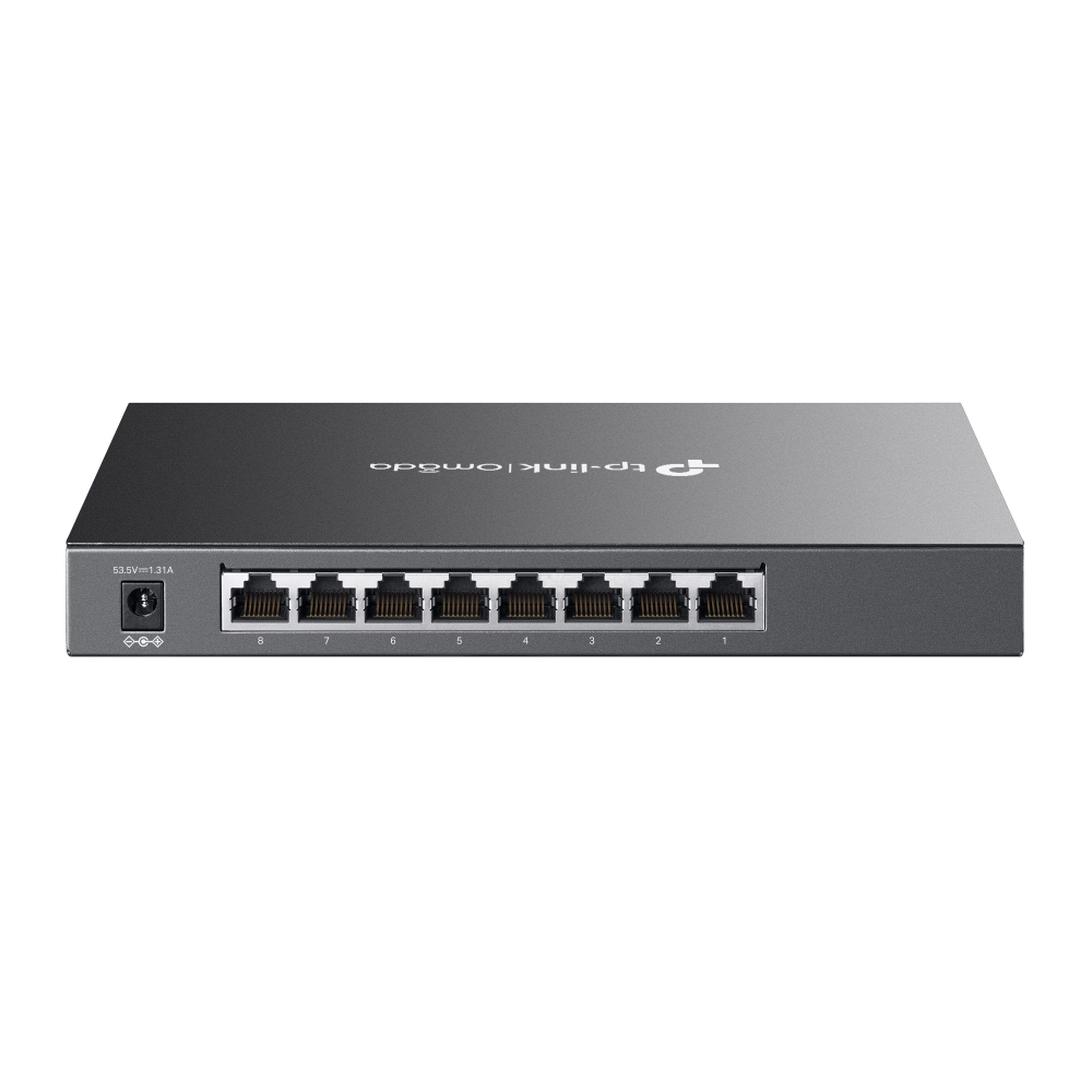 TP-LINK SG2008P Omada 8-Port Gigabit Smart Switch 8× Gigabit RJ45 ports (1 PD port) VLAN ACL QoS IGMP Snooping Fanless