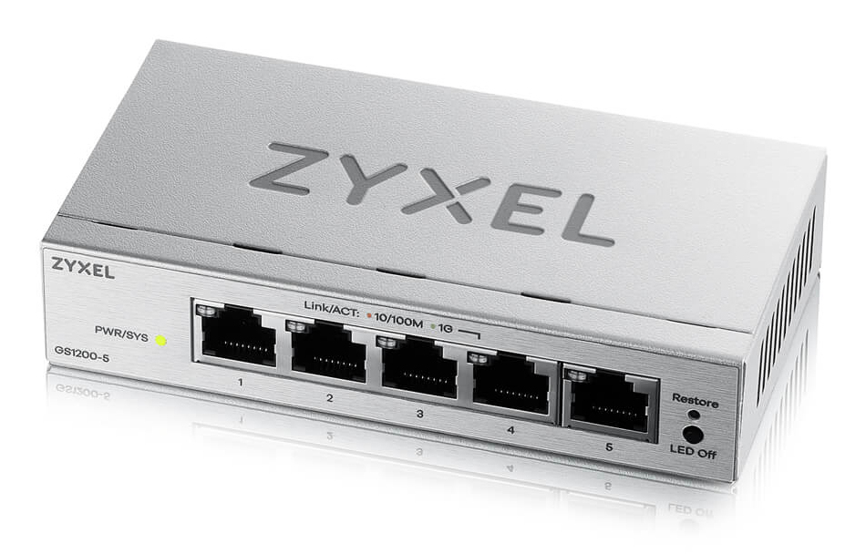 ZYXEL GS1200-5 V3 5-Port Gigabit web smart managed