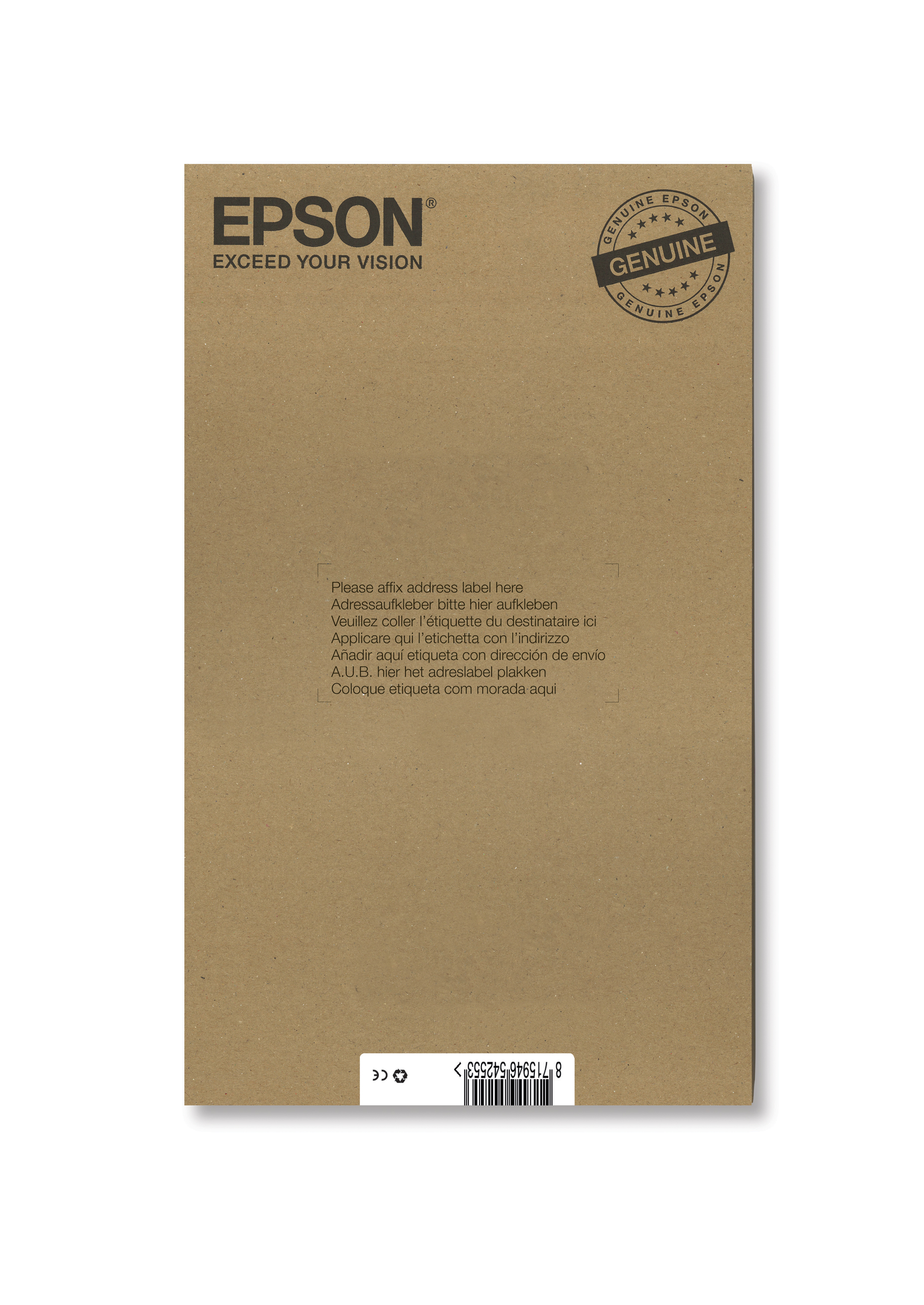 EPSON 3LB T0807 ink cartridge black and five colour standard capacity black and colour: 7.4ml 6-pack online packaging