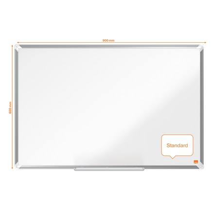 nobo Whiteboard Premium Plus 90,0 x 60,0 cm weiß, silber emaillierter Stahl
