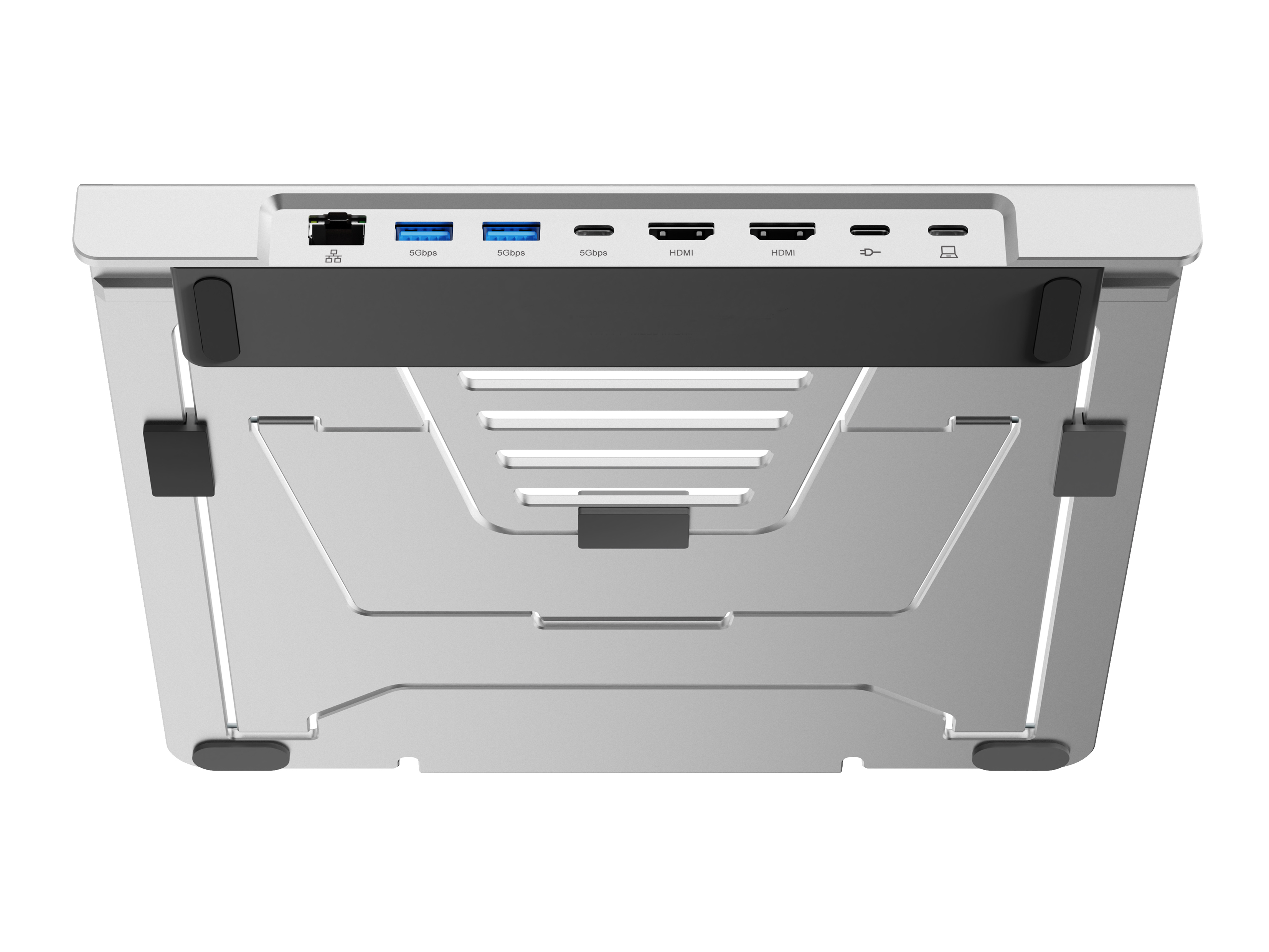CONCEPTRONIC Notebook Halterung + 7-in-1 Docking silber