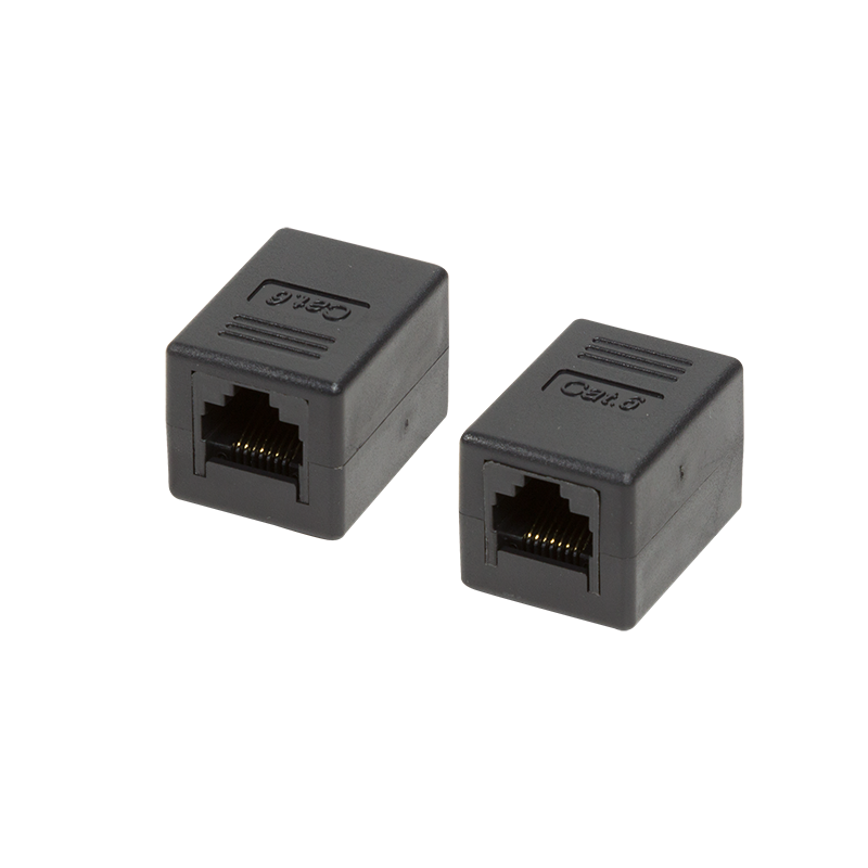 Logilink Patchkabelverbinder 1:1 2x RJ45 Cat.6 UTP, schwarz