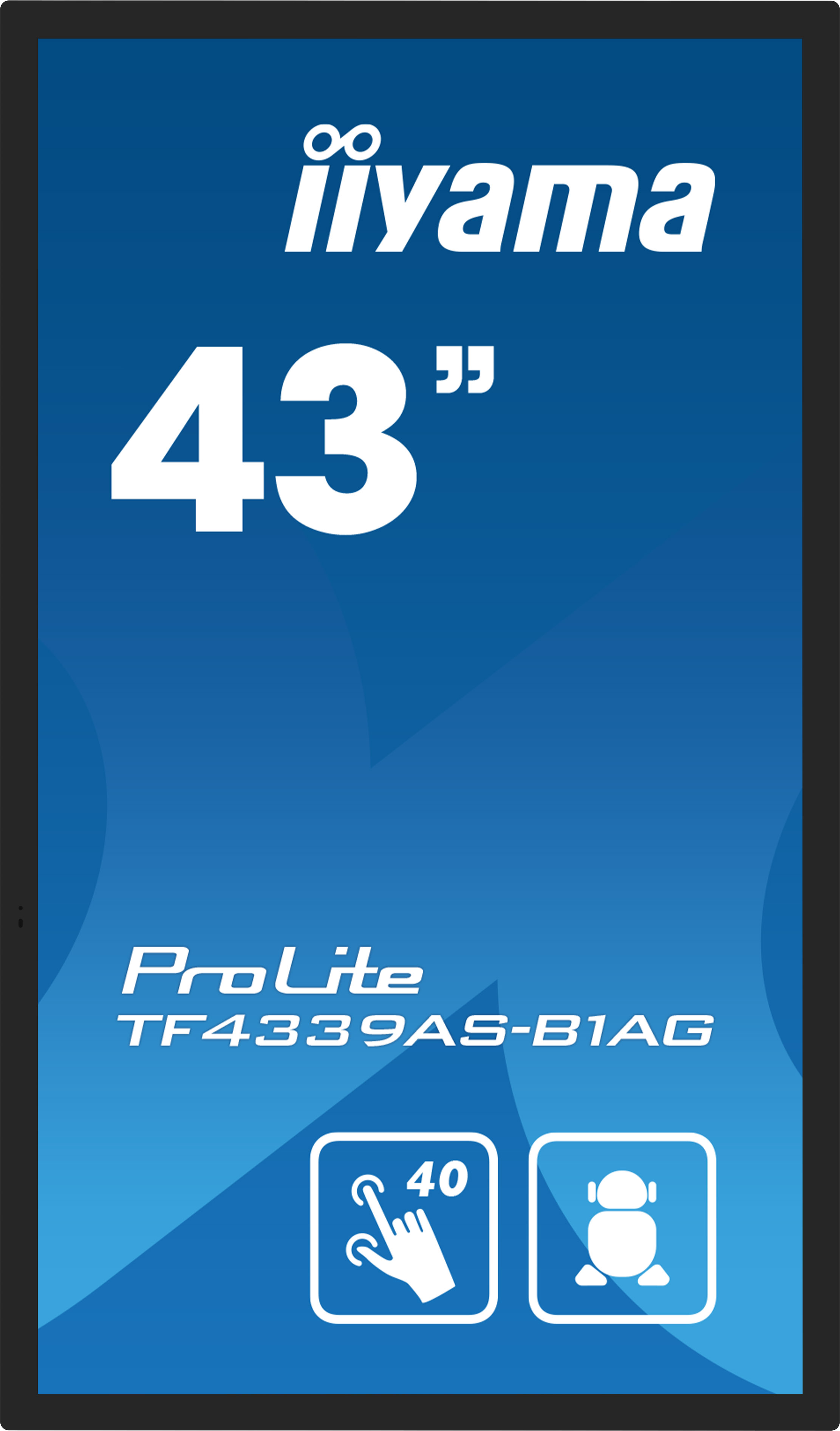 TF4339AS-B1AG 43IN PCAP TOUCH 43 PCAP ANTI-GLARE BEZEL FREE AN