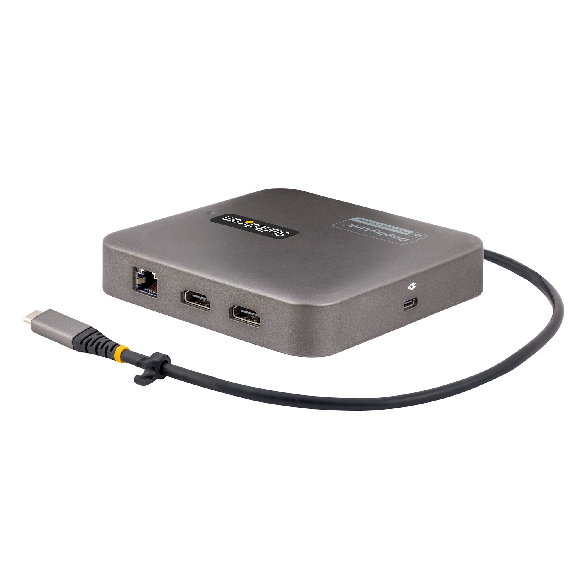 STARTECH.COM USB C Multiport Adapter Dual 4K 60Hz HDMI 2-Port 10Gbps USB-A/USB-C 3.1 Hub USB C Mini Dock 100W USB PD/GbE/SD