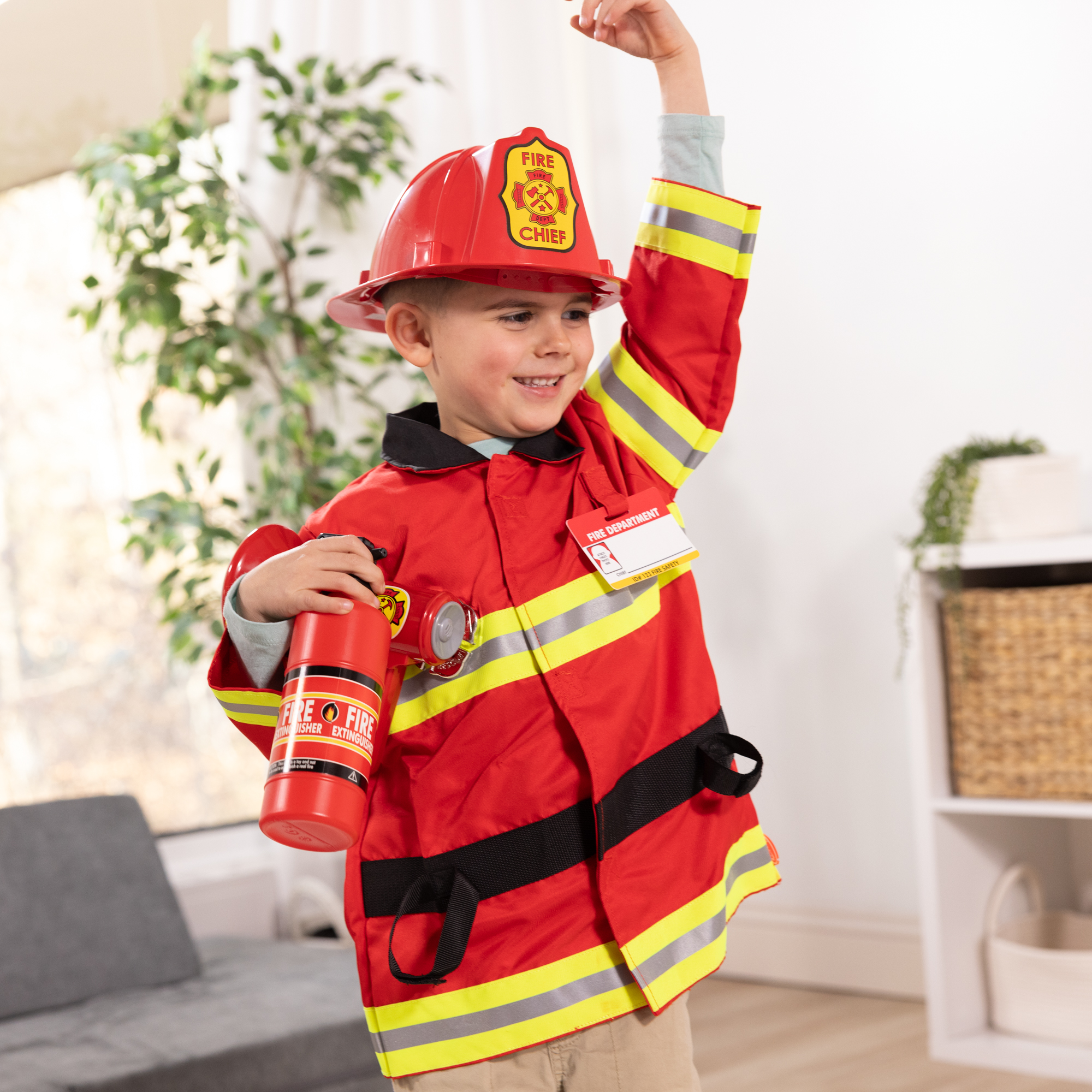 Melissa & Doug - Feuerwehr Kostüm, Rollenspiel