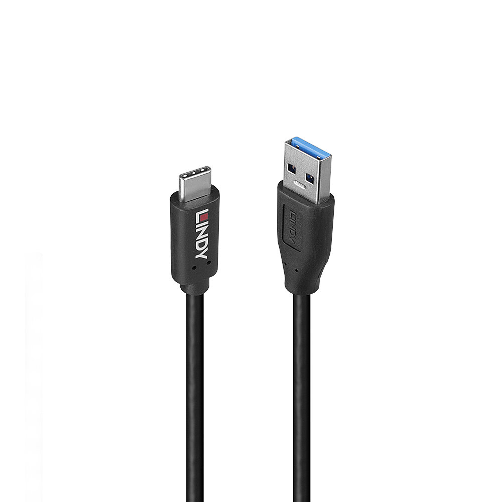 LINDY 0,5m USB 3.2 Typ A auf C Kabel 10Gbit/s GRS