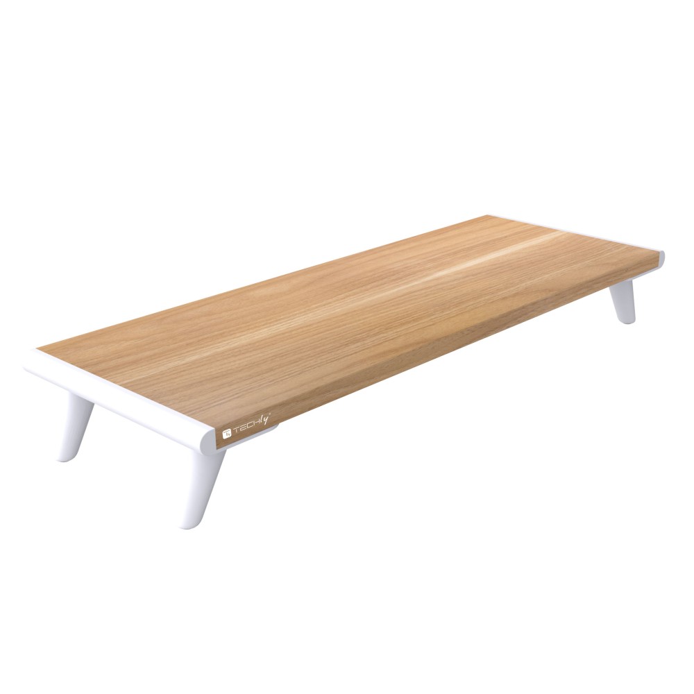 Techly Monitorständer Riser, Naturholz